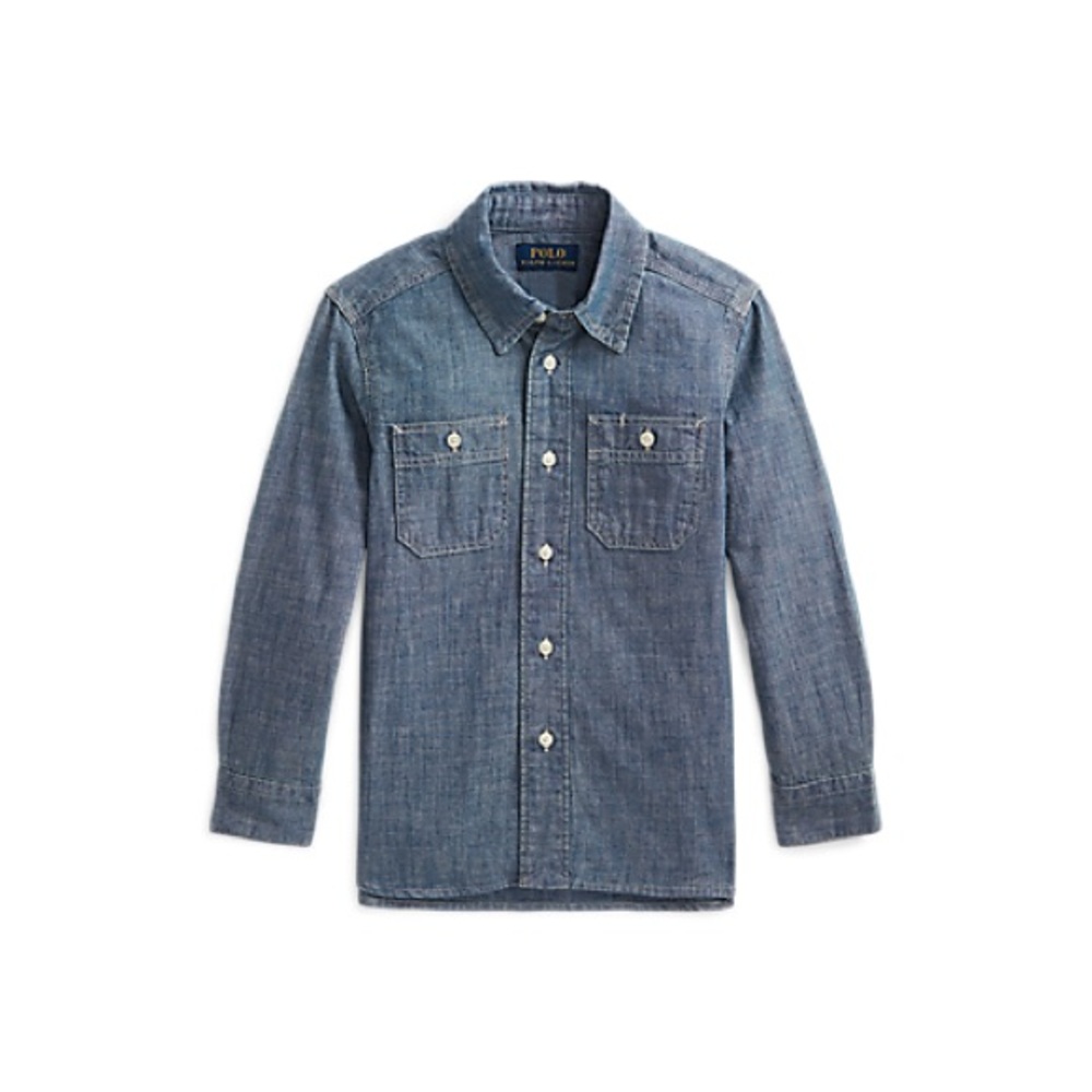 Boys Cotton Chambray Shirt